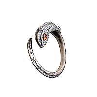Adjustable Slit Ring Zircon Eye Lizard Ring