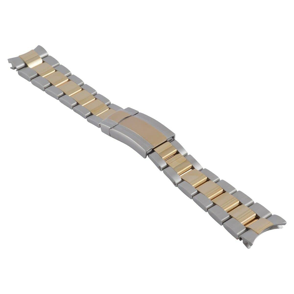 Ewatchparts 20MM 14K GOLD TWO TONE OYSTER WATCH BAND COMPATIBLE WITH ROLEX SUBMARINER 116613 116613LB FL