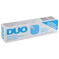 DUO Strip Eyelash Adhesive Clear, for Fake Strip Lash, 0.5 oz, 1-Pack
