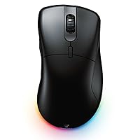 Helios Go XD5 Wireless RGB Gaming Mouse, 19K DPI 6 Programmable Buttons 40 Hr Battery Life Ultra-Lightweight, Highly Ergonomic Esport Grade Mouse, Ultra-Slim Mouse for Smaller Hands, Black
