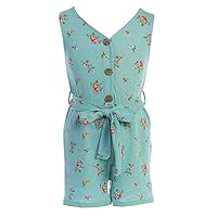 Flower Girl Dress Button Up Short Romper Jumpsuit Tie Dye Dress Party Dress for Girl