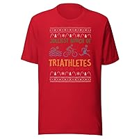 Sports Lovers Shirt - Funny Graphic Tee - Ugly Christmas Sweater Shirt for Triathletes - Best Gift Idea