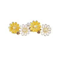 Colorful Vintage Crystal Hair Barrettes, Decorative Flower Leaf Design Butterfly Metal Hair Clips French Floral Barrettes, Rhinestone Hair Pins Hair Accessories for Women Girls (Type6)