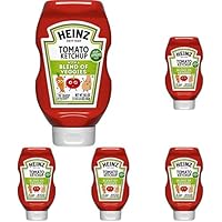 Heinz Tomato Ketchup with a Blend of Veggies (19.5 oz Bottle) (Pack of 5)