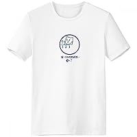 Circle Math Problem Cat Illustration Crew Neck T-Shirt Workwear Pocket Short Sleeve Sport Clothing