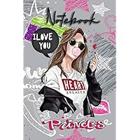 Notebook Princess: I Love You Heart Breaker, Notebook for Girls and women ,Summer Moments , Love To Travel , Diary Gift , Professional Notebook, ... , 110 Pages Journal, 6x9 Matte Finish Cover