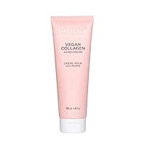 Pacifica Beauty, Vegan Collagen Hand Cream for Dry Cracked Hands, Hand Lotion, Body Moisturizer, Shea Butter, Cocoa Butter, Light Weight, Non-Greasy, Hydrating, Moisturizing, Vegan