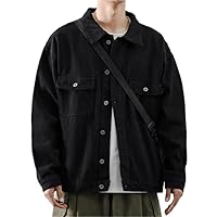 Spring And Autumn Denim Jacket Men's Korean Tops Brand Boys' Loose Workwear Jackets Clothes