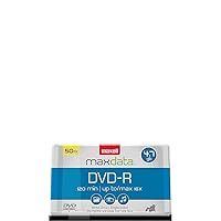 Maxell DVD-R 4.7GB Write-Once, 16x Recordable Disc (Spindle Pack of 50) (Silver)
