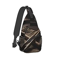 Sling Bag for Women Men Crossbody Bag Small Sling Backpack Pair of Drum Sticks Chest Bag Hiking Daypack