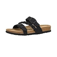 CUSHIONAIRE Women's Lizzy Cork footbed Sandal with +Comfort and Wide Widths Available