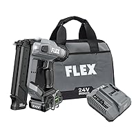 24V Brushless Cordless 18 Gauge 5/8-inch to 2-1/8-inch Brad Nailer Kit with 2.5Ah Lithium Battery and 160W Fast Charger - FX4331-1A