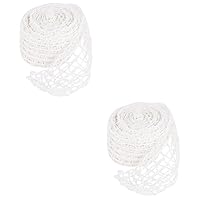 BESTOYARD 2 Rolls Sauce Elbow Net Set Netting Canadian Bacon Sausage Casing Net Sausage Meat Making Summer Sausage Cooking Twine for Meat Mesh Network The Summer Polyester Fiber White