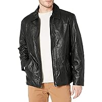 Men's Shirt Collar Leather Jacket