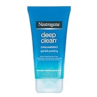 Deep Clean Invigorating Foaming Facial Scrub with Glycerin, Cooling & Exfoliating Gel Face Wash to Remove Dirt, Oil & Makeup, 4.2 fl. oz