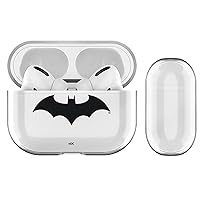 Head Case Designs Official Batman DC Comics Hush Logos Transparent Hard Crystal Mobile Phone Case Compatible with Apple AirPods Pro Charging Case