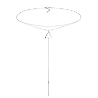 Elli Women's Choker Necklace Y-Chain Triangle Geo Look in 925 Sterling Silver