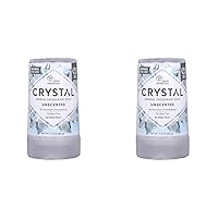 CRYSTAL Deodorant Mineral Deodorant Stick, Travel, 1.5 Ounce (Pack of 2)