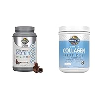 Garden of Life Organic Vegan Sport Protein Powder & Collagen Peptides Grass Fed, 19.75 Ounce