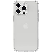 OtterBox iPhone 15 Pro MAX (Only) Symmetry Clear Series Case - CLEAR, Ultra-Sleek, Wireless Charging Compatible, Raised Edges Protect Camera & Screen