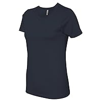 Women's Boyfriend tee Style t-Shirt. (Midnight Navy) (Medium)