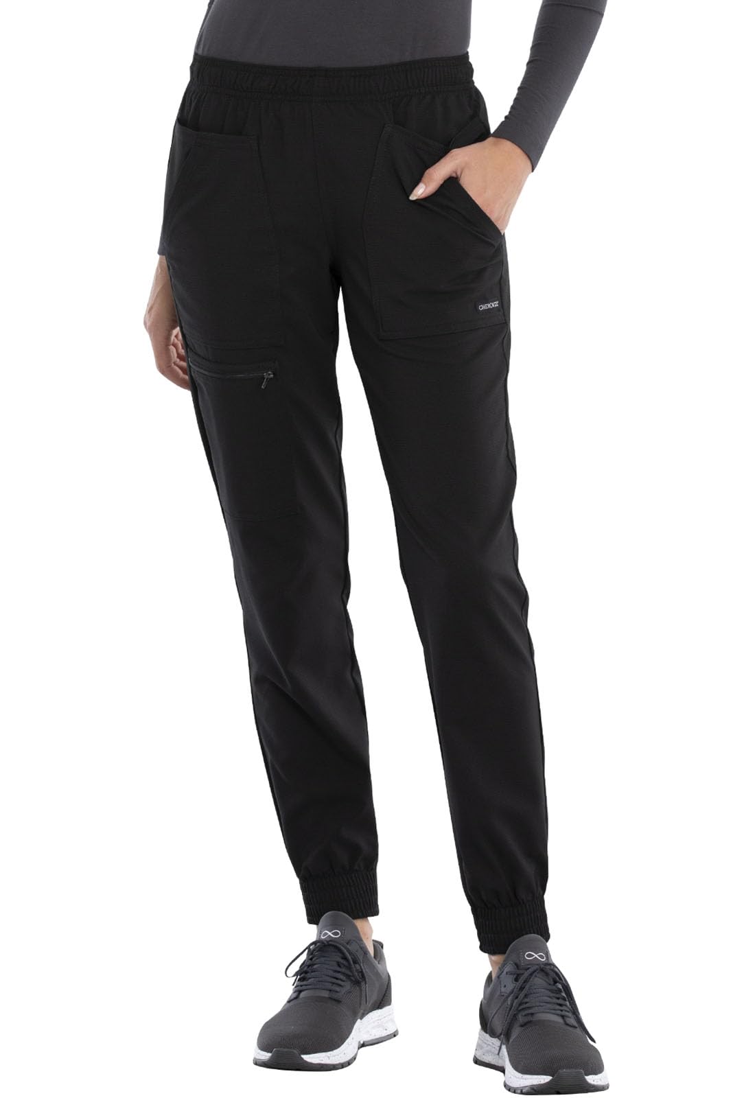 Cherokee Women's Mid Rise Tapered Leg Jogger Scrubs Pant