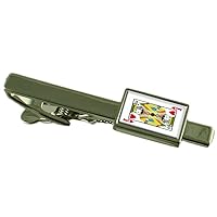 Heart Playing Card King Tie Clip Pouch