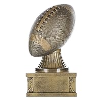 Decade Awards Football Action Pedestal Trophy 7 Inch Tall | Gridiron Glory Award | Celebrate The Game Winning Touchdown or Play Off Win - Engraved Plate on Request