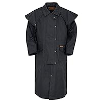 Outback Trading Men's 2056 Stockman Waterproof Breathable Extra-Long Cotton Oilskin Duster Coat