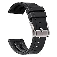 Premium Quality Waterproof Silicone Watch Bands - Choose Color & Width 20mm, 22mm,24mm Rubber Straps.Quick Release Rubber Watch Bands for Men