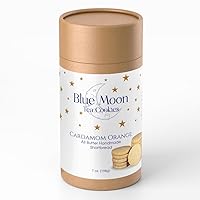 Blue Moon Tea Cardamom Orange Shortbread Cookies Gift Box (2-Pack), 7 oz
