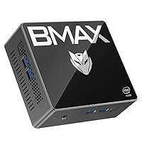 Bmax B2 S Mini PC N4020C 6GB DDR4 128GB eMMC (up to 2.8GHz), HDMI/VGA Port Support 4K Dual Screen Display, Dual Band WiFi RJ45 BT4.2 USB 3.0x4 Micro Desktop Computer Office