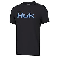 HUK Unisex Kid's Performance Fishing Logo Tee, Short Sleeve T-Shirt
