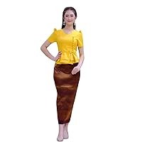 Beautiful Laos/Thai Silk Blouses, Traditonal Thai Blouses for Woman Style #10 - Available in Chest Sizes 32
