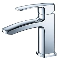 Fresca Bath FFT9161CH Fiora Single Hole Mount Bathroom Vanity Faucet, Chrome