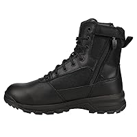 Belleville Spear Point BV918Z 8” Lightweight Black Tactical Boots for Men with Zipper - Designed for Police, EMS, and Security Personnel with Zone Traction Rubber Outsole