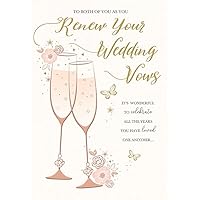 Traditional Wedding Card Renewal of Vows - 9 x 6 inches