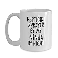 Funny Pesticide Sprayer Mug By Day Ninja By Night Parenting Gift Idea New Parent Gag Coffee Tea Cup Large 15 Oz