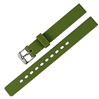 Children's Candy Color Silicone Watch Band Waterproof Rubber Stainless Steel pin Buckle Strap 12mm