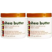Cantu Shea Butter Leave-In Conditioning Repair Cream, 16 Oz (2 pack)