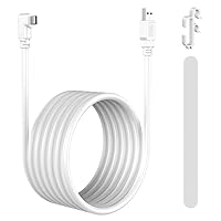 VersionTECH. Link Cable 16 FT Compatible for Oculus Quest2/1/Pro/Pico4 and PC/Steam VR, USB 3.2 Gen1 5Gbps VR Headset Accessories High Speed Data Transfer USB C Charging Cable Cord Gaming PC-White