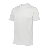 Augusta Sportswear Men's Standard Wicking Tee Shirt, White, Small
