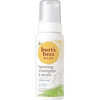 Burt's Bees-Baby Foaming Shampoo & Wash, Sensitive, 8.4 Fl Oz
