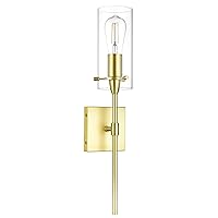 Gold Wall Sconce Light Fixture, Indoor Glass Bathroom Sconce Wall Lighting