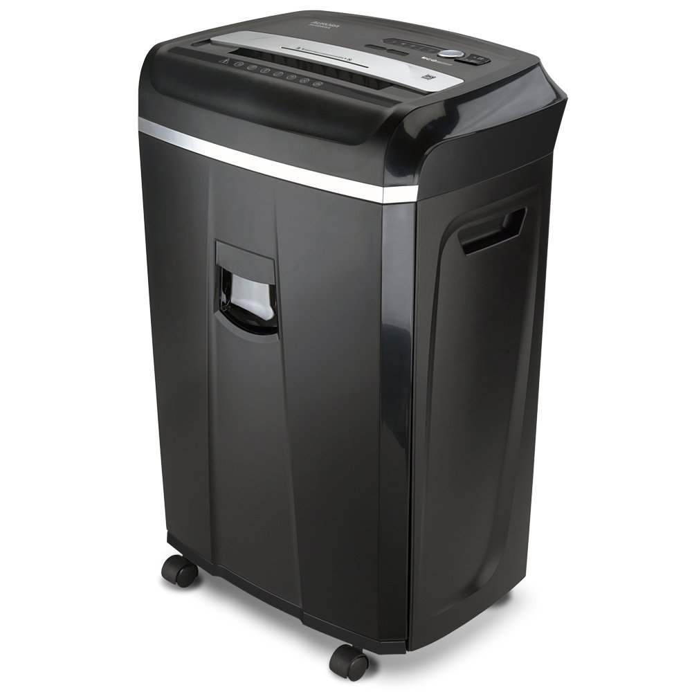 Aurora Anti-Jam 20-Sheet Crosscut CD/Paper and Credit Card Shredder, 7-gallon pullout basket, 60 Minutes Continuous Run Time