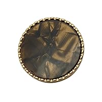 10pcs Fashion Simple Resin Buttons for Clothing Black Round Sewing Buttons Sewing Supplies Clothing Accessories Square Buttons (Color : Brown, Size : 18mm-10pcs)