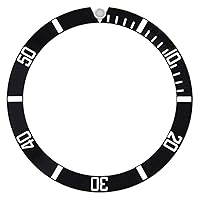 BEZEL INSERT COMPATIBLE WITH 40MM INVICTA 8926OB 1953 23678 26600 99370B DIVER WATCH BLACK