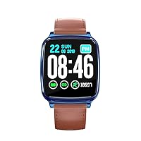 Men's Women's Sports IP67 Waterproof Smart Watch Fitness Tracker Neutral Watch with Heart Rate/Sleep Monitoring Step Counter Reminder（ for iOS and Android Phone） (Blue)