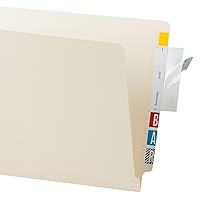Tabbies File Folder Label Protectors, Clear, Wrap-Around, Self-Adhesive, 3-1/2