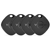 VOCOlinc Keys Finder 4 Pack, Luggage Tracker Smart Tag Works with Apple Find My (iOS Only), Bluetooth Tracker Item Locator for Car Keys, Bags, Wallets, Suitcases, Replaceable Battery, Lightweight